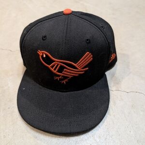 VTG Coopers Town Collection New Era Orioles Hat Mens 7 3/8 Black